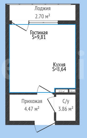 
  Продается студия 29.29 м², в ЖК Neo-квартал Красная площадь, 11. Фото 4.