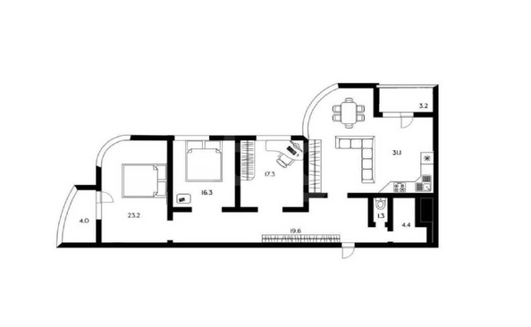 
  Продается 3-комн. квартира 112.4 м². Фото 1.