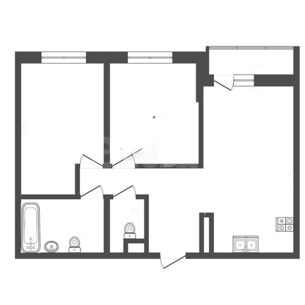 
  Продается 2-комн. квартира 56.5 м². Фото 1.