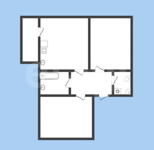 
  Продается 2-комн. квартира 53.5 м². Фото 3.