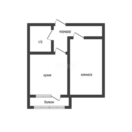
  Продается 1-комн. квартира 34.5 м², в ЖК Ракурс , литер 7. Фото 1.