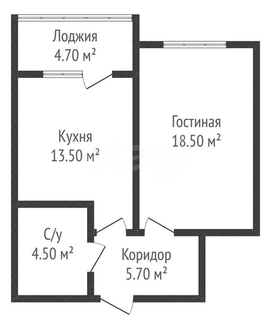 
  Продается 1-комн. квартира 41.7 м². Фото 1.