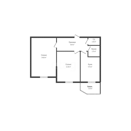 
  Продается 2-комн. квартира 50.4 м². Фото 1.