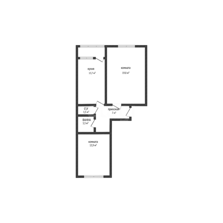 
  Продается 2-комн. квартира 61.4 м². Фото 1.