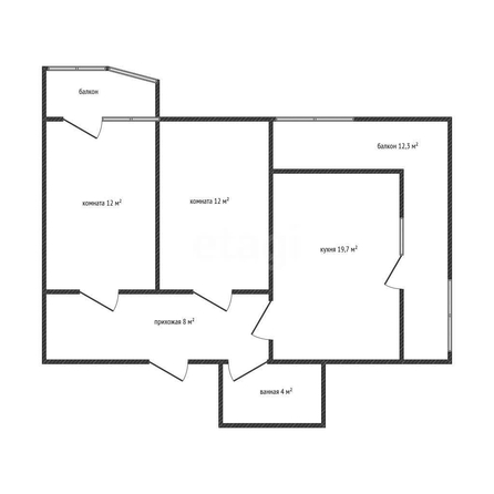 
  Продается 2-комн. квартира 63.1 м², в ЖК Ural (Урал). Фото 1.
