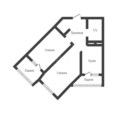 
  Продается 2-комн. квартира 61.7 м². Фото 1.