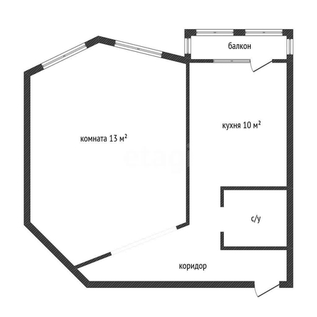 
  Продается 1-комн. квартира 34.3 м². Фото 18.