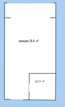 
  Продается студия 28.4 м². Фото 1.