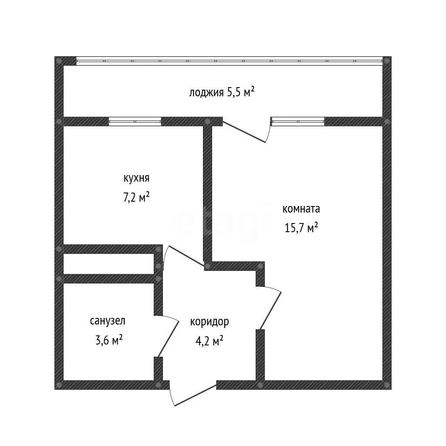 
  Продается 1-комн. квартира 30.7 м². Фото 2.