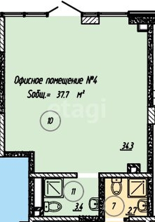 
  Продается универсальное помещение 37.7 м². Фото 16.