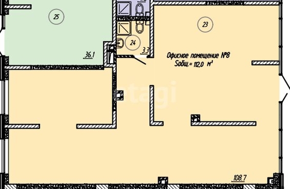 
  Продается универсальное помещение 112 м². Фото 12.