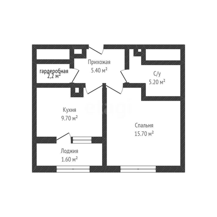 
  Продается 1-комн. квартира 38.8 м². Фото 1.
