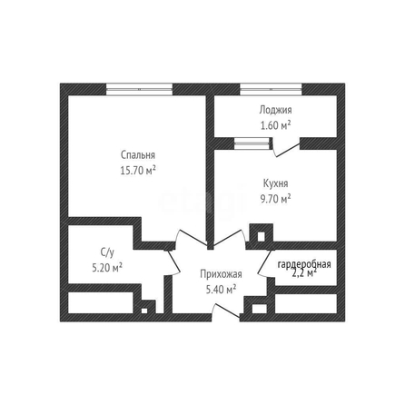 
  Продается 1-комн. квартира 38.6 м². Фото 1.