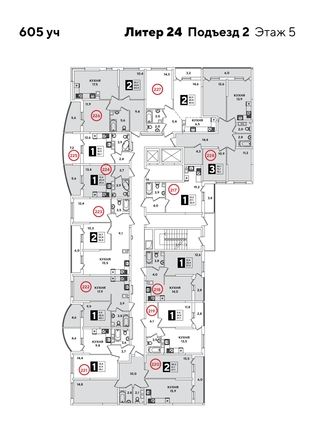 
  Продается 3-комн. квартира 78.1 м², в ЖК Самолет, литера 20. Фото 2.