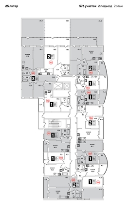 
  Продается 2-комн. квартира 67.9 м², в ЖК Самолет, литера 25. Фото 2.