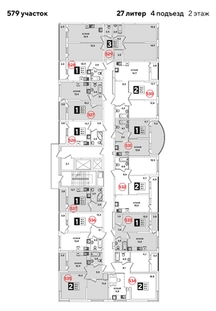 
  Продается 3-комн. квартира 84.2 м², в ЖК Самолет, литера 27. Фото 2.
