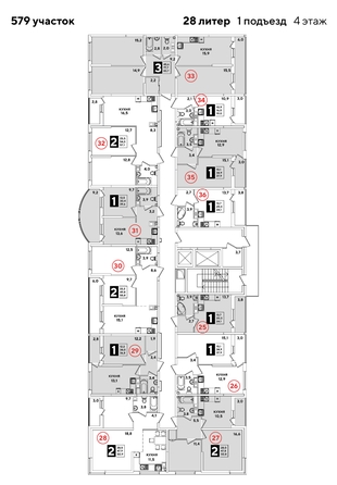 
  Продается 3-комн. квартира 83.7 м², в ЖК Самолет, литера 20. Фото 2.