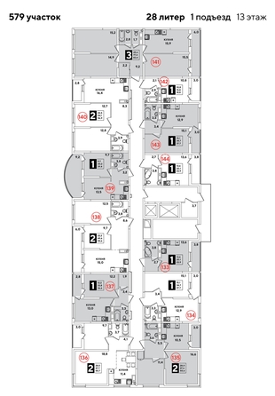 
  Продается 3-комн. квартира 83.4 м², в ЖК Самолет, литера 20. Фото 2.