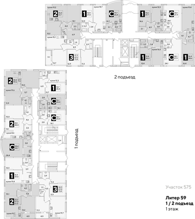
  Продается студия 26.8 м², в ЖК Самолет, литера 59. Фото 2.