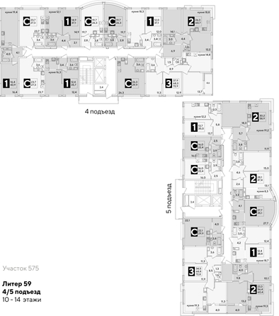 
  Продается студия 29.9 м², в ЖК Самолет, литера 59. Фото 2.
