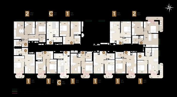 
  Продается студия 21.1 м², в ЖК ГРЕЙД, литер 13. Фото 2.