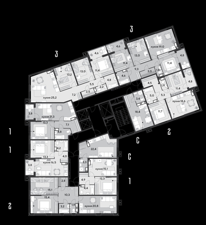 
  Продается 3-комн. квартира 90.5 м². Фото 2.