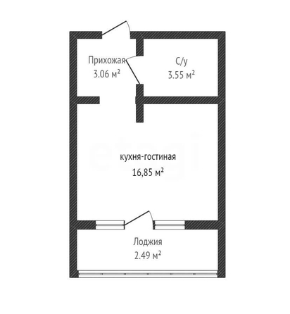 
  Продается студия 20.3 м². Фото 1.