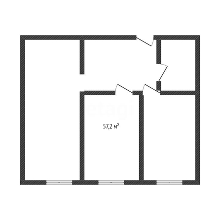 
  Продается 2-комн. квартира 57.2 м². Фото 1.