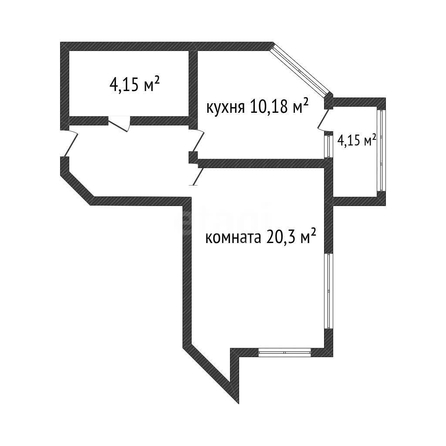 
  Продается 1-комн. квартира 43.3 м². Фото 1.