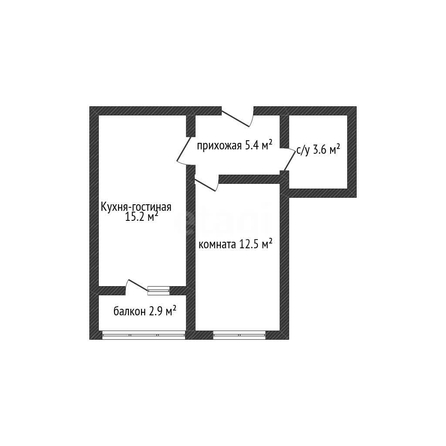 
  Продается 1-комн. квартира 32.9 м². Фото 1.
