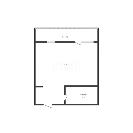 
  Продается студия 25 м². Фото 1.