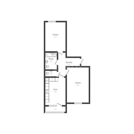 
  Продается 2-комн. квартира 59.1 м². Фото 1.