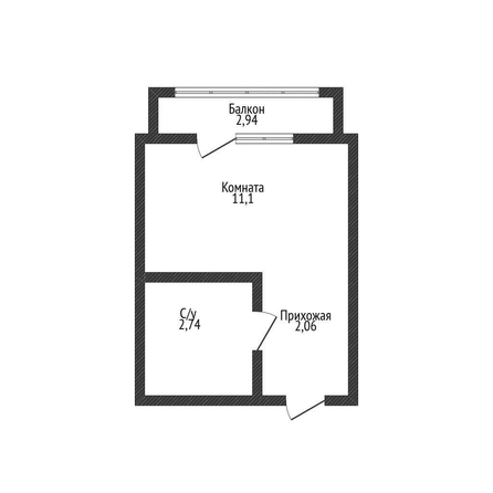 
  Продается студия 16 м². Фото 1.