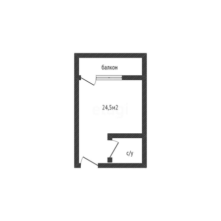
  Продается студия 24.5 м², в ЖК Южане, 4 очередь литера 1. Фото 1.