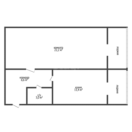 
  Продается 1-комн. квартира 43.2 м². Фото 1.