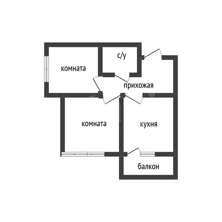 
  Продается 2-комн. квартира 44.3 м², в ЖК Южане, 4 очередь литера 3. Фото 1.
