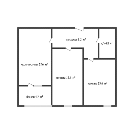 
  Продается 3-комн. квартира 59.6 м². Фото 1.