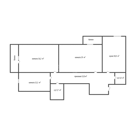 
  Продается 3-комн. квартира 75.7 м². Фото 1.