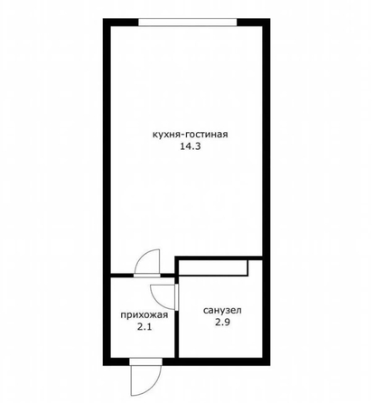 
  Продается студия 19.1 м². Фото 1.