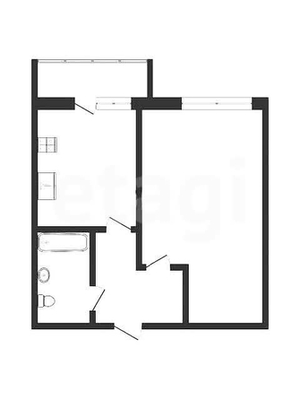 
  Продается 1-комн. квартира 34 м². Фото 25.