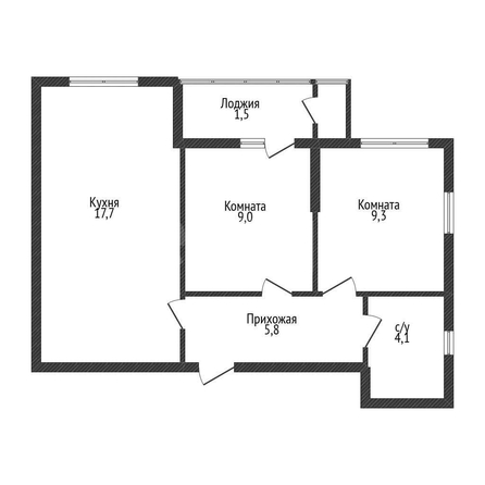 
  Продается 2-комн. квартира 45.8 м², в ЖК Клубный квартал Европа 6, литера 1. Фото 1.