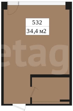 
  Продается апартамент 34.4 м². Фото 14.