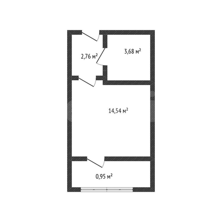 
  Продается студия 20 м². Фото 1.