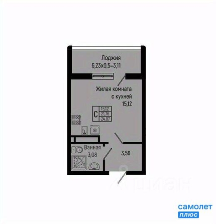 
  Продается студия 24.9 м². Фото 22.