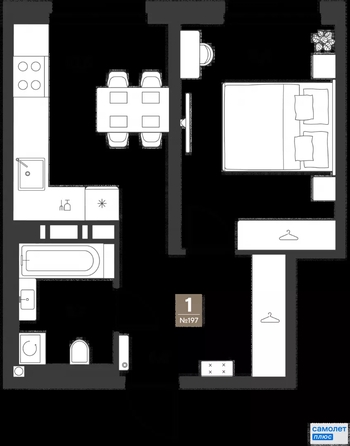 
  Продается 1-комн. квартира 32.2 м², в ЖК ГРЕЙД, литер 14. Фото 19.