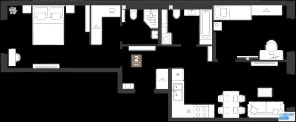 
  Продается 2-комн. квартира 61.6 м², в ЖК ГРЕЙД, литер 14. Фото 19.