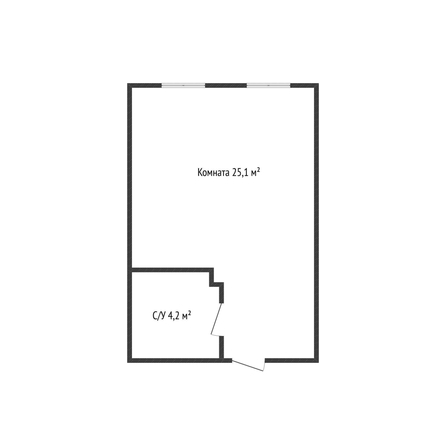 
  Продается студия 28.7 м². Фото 1.