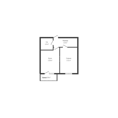 
  Продается 1-комн. квартира 36.8 м². Фото 1.