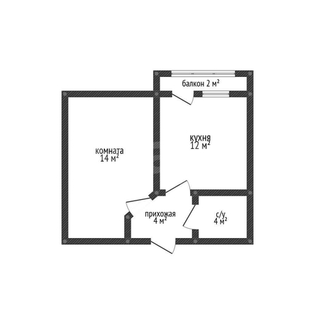 
  Продается 1-комн. квартира 34.1 м². Фото 1.