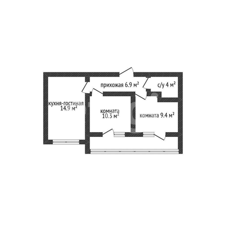 
  Продается 2-комн. квартира 45.4 м². Фото 1.